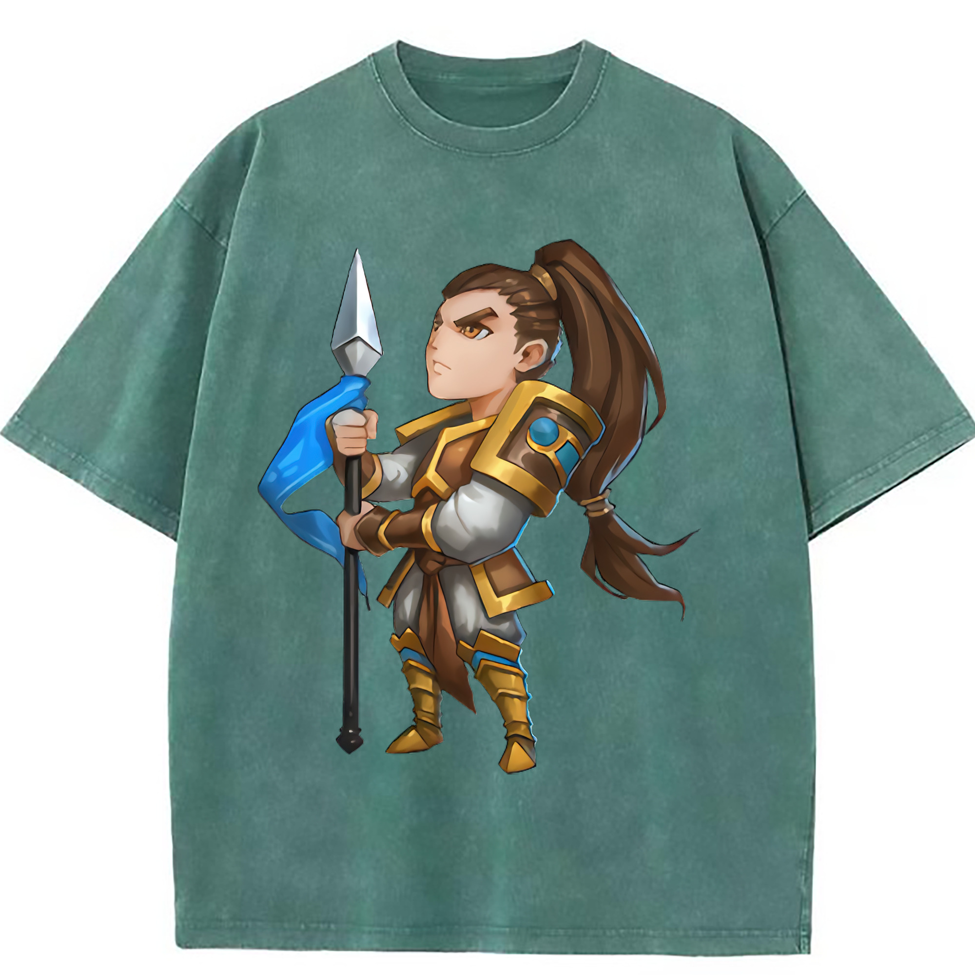 （画像用） リーグ・オブ・レジェンド League of Legends LOL 綿100% ヴィンテージ風 半袖Tシャツ（フロントプリント）